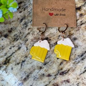 St. Patrick’s Day Beer Dangle Earrings